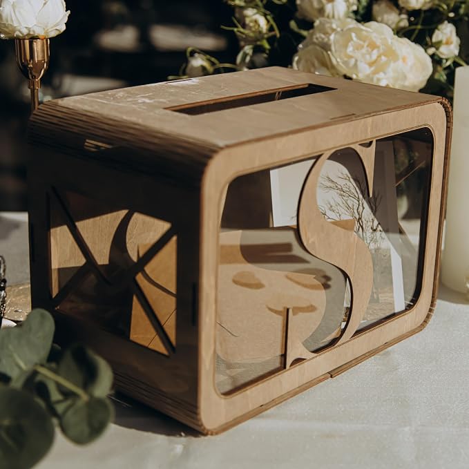 Wedding Guest Book Alternative | Personalized Wedding Guest | Graduation Guest Book | Heart Frame Wedding Guest Book | Wedding Decorations for Reception Inside and Outside | Heart Box (Circle) - Image 2