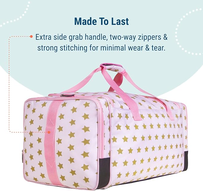 Wildkin Kids Weekender Duffel Bag – Carry-On Size for School, Travel, & Sleepovers - Image 8