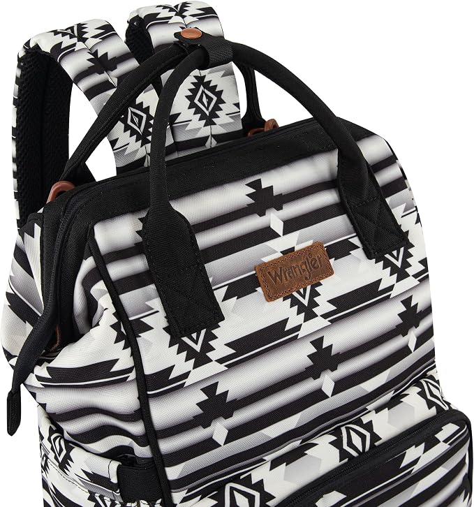 Montana West Wrangler Diaper Bag Backpack Aztec Callie Bag Travel Backpack Purses Western Multi-Function Baby Bags for Mom - Image 9