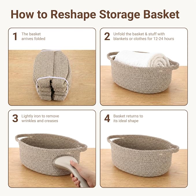 VIRETH HAUS 8pcs Small Woven Baskets with Gift Bags, Ribbons & Wrap Papers | Gift Baskets Empty to Fill for Valentines, Baby Shower, Easter, Christmas Day, Decorative Storage Bins for Toys & Home - Image 7