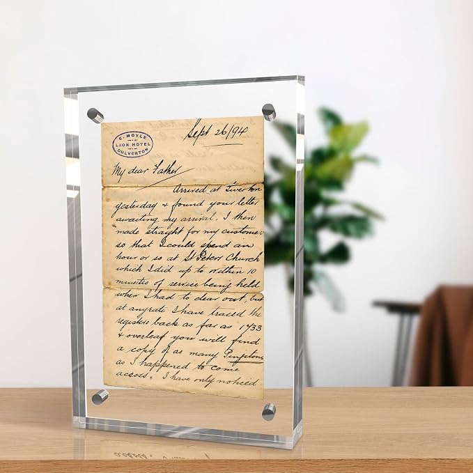 8x10 Inch Acrylic Picture Frame 3 Pack, 10+10mm Magnetic Photo Frame | High-clarity Acrylic, for 8x10 Pictures, Anti-fade, Frameless Floating, Double Display, Liquids Corrosion Resistant, 3 Pack - Image 7