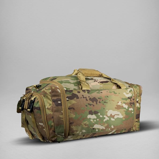 WOLFpak Ultimate 40L Gym & Travel Duffle Bag - Rigid Frame (OCP Camo) | 16" Dual Laptop Sleeves, 180° Full Opening, Hidden Security Pocket, Shoe Compartment, Trolley Sleeve, MOLLE Webbing - Image 5