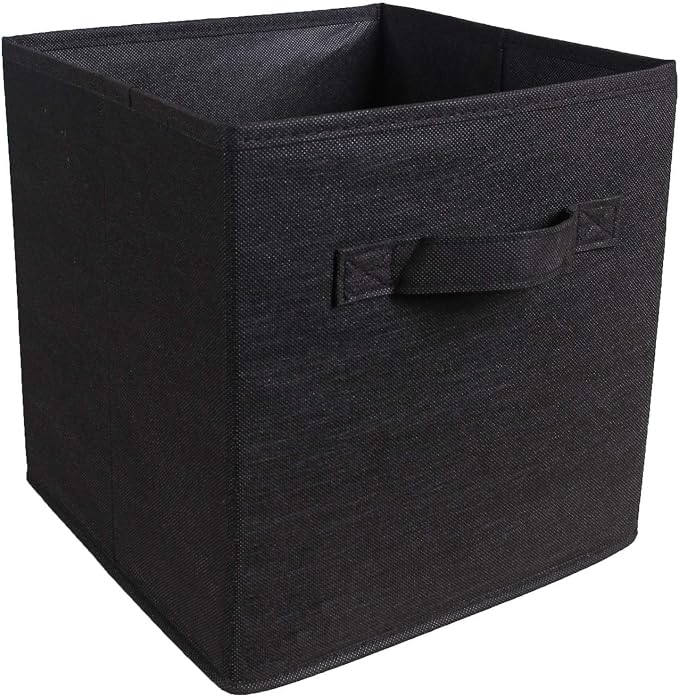 Storage Bins - Set of 6 - Storage Cubes | Foldable Fabric Cube Baskets Features Dual Handles. Cube Storage Bins. Closet Shelf Organizer | Collapsible Nursery Drawer Organizers - Image 2