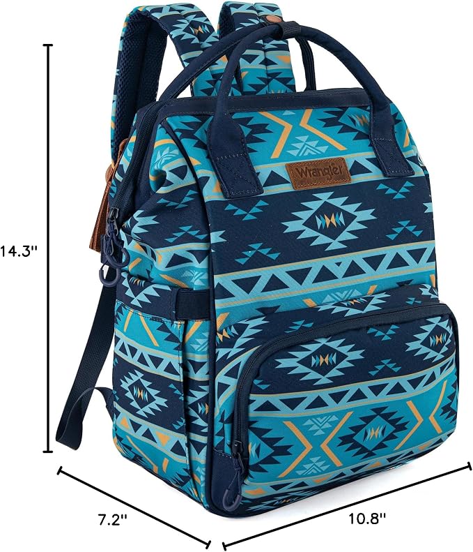 Montana West Wrangler Diaper Bag Backpack Aztec Callie Bag Travel Backpack Purses Western Multi-Function Baby Bags for Mom - Image 10