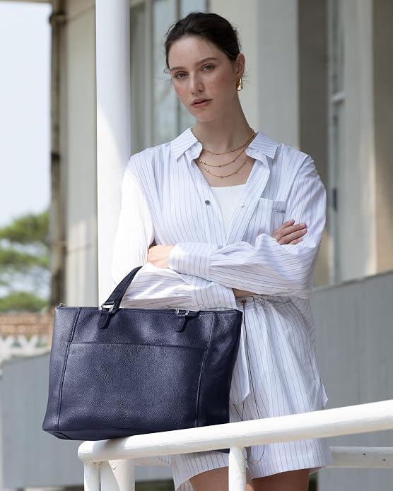 befen Genuine Leather Tote Bag for Women, Large Tote Bag for Women for Work Purses Satchel Handbags with Top Handles - Image 2