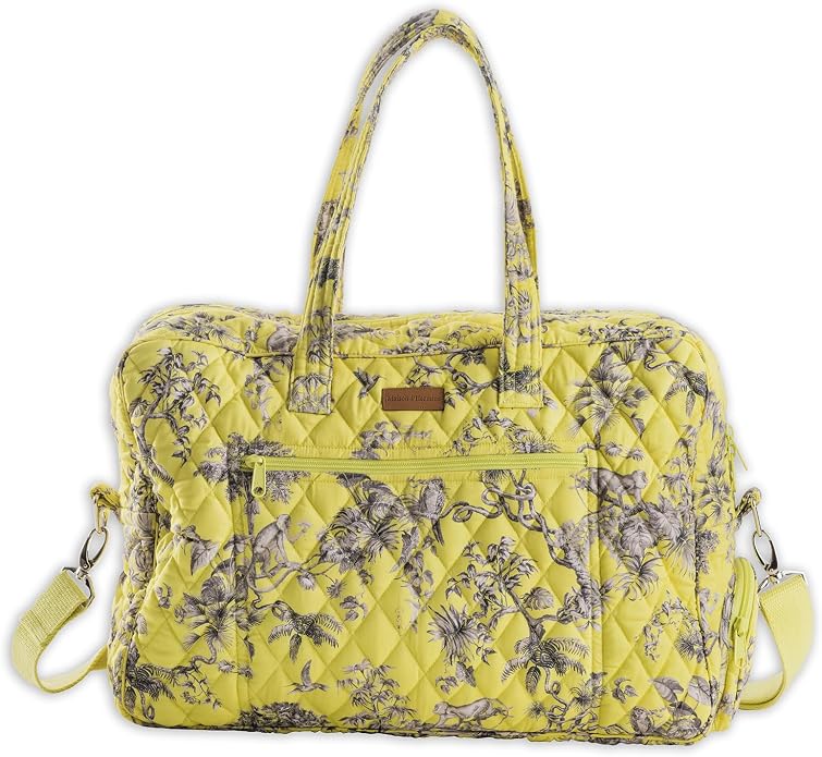 Maison d' Hermine Weekender Bags for Women Cotton Quilted Duffel Overnight Luggage Weekend Bag for Men Gym Gifts Travel | Overnight Luggage Weekend Bag for Men Gym Sports Gifts Duffle bag Business Travellers Trip Spring Summer by MaisondHermine