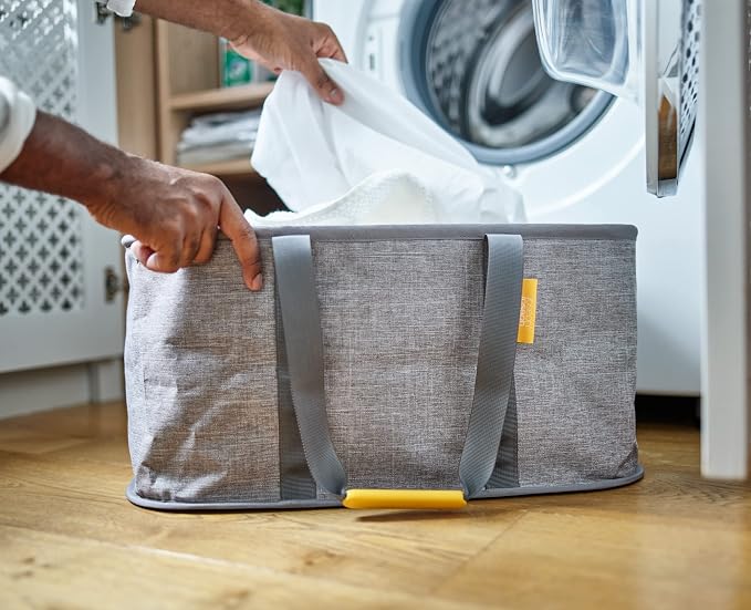Joseph Joseph Hold-All - Collapsible Folding 35L/9.2 Gallon Washing Laundry Basket Bag, Durable Fabric, Moisture Resistant - Image 5