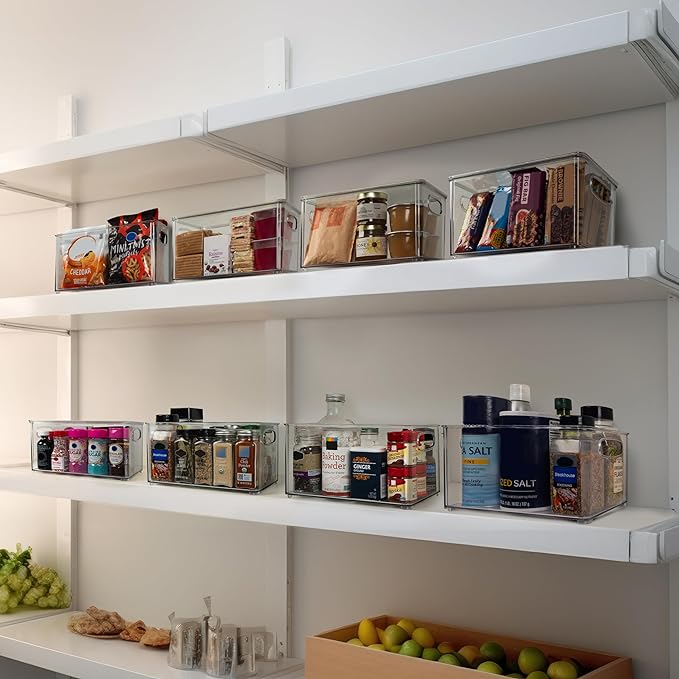 ClearSpace Pantry Storage Bins with Lids for Kitchen & Fridge, 2 Pack | Clear storage bins with lids keep pantry, fridge, and cabinets organized while protecting food and maximizing storage space - Image 5