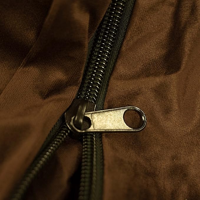 ULTIMATE SACK | 6 Ft Bean Bag Chair Replacement Cover Only | Brown Suede | Removable Washable Cover only - Image 9
