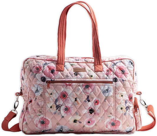 Maison d' Hermine Weekender Bags for Women Cotton Quilted Duffel Overnight Luggage Weekend Bag for Men Gym Gifts Travel | Overnight Luggage Weekend Bag for Men Gym Sports Gifts Duffle bag Business Travellers Trip Spring Summer by MaisondHermine