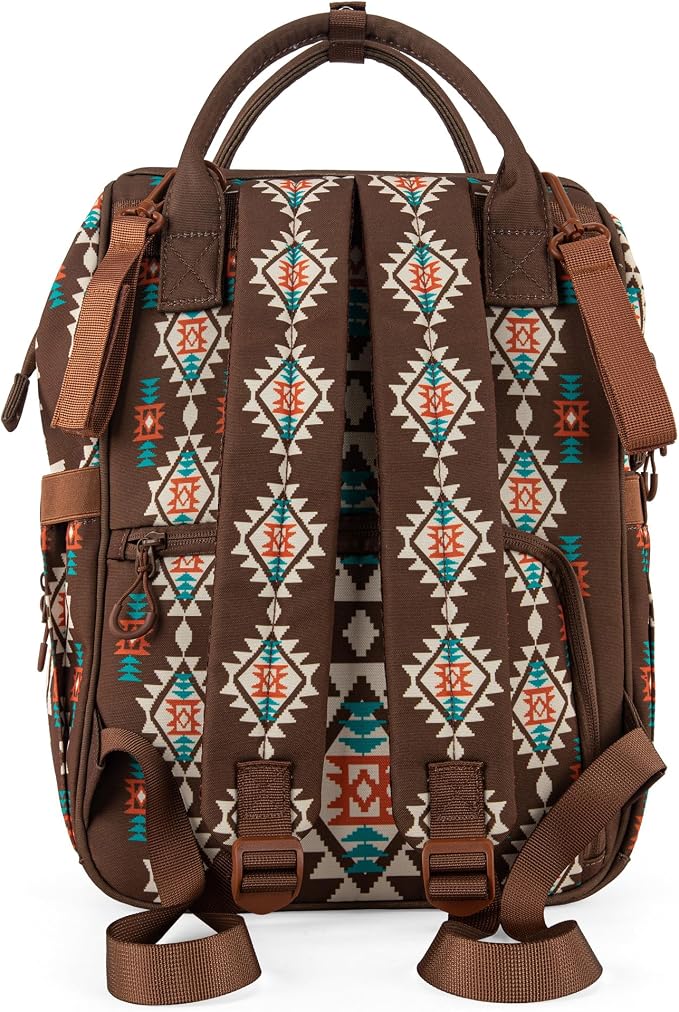 Wrangler Callie Diaper Bag Backpack with Stroller Straps Multifunction Baby Travel Bag WG2204-9110CF - Image 5