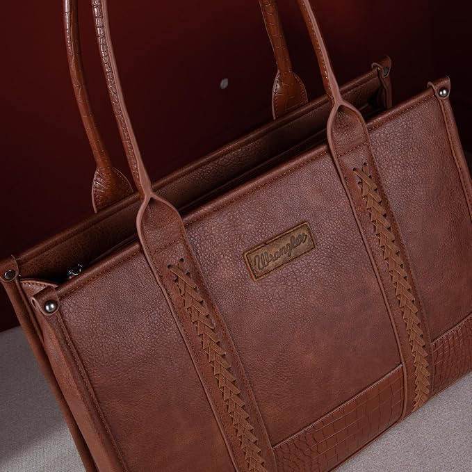Montana West × Wrangler Tote Bag for Women Western Cow Print Purse Designer Top Handle Handbags - Image 5