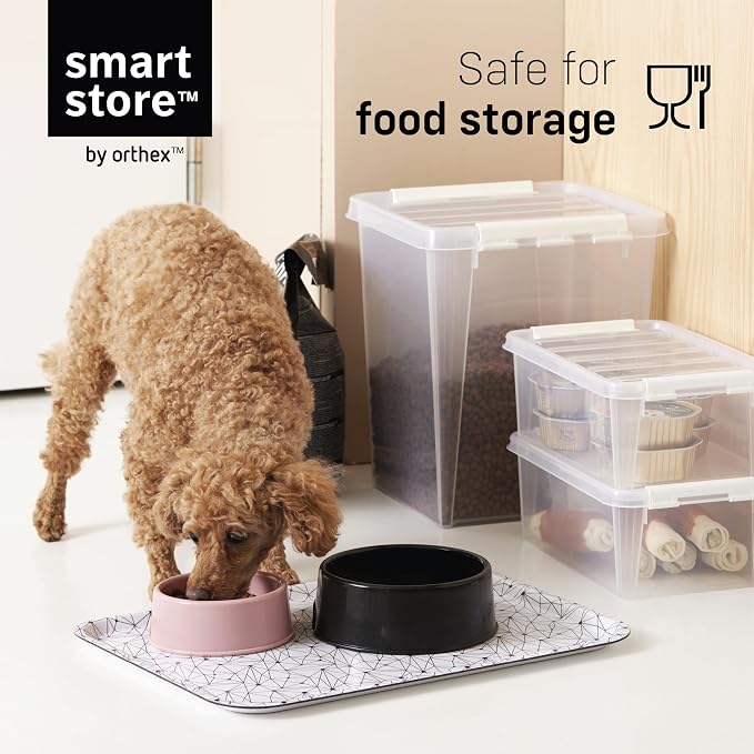SmartStore Classic 2 Clear Box Storage, 2L/2.1QT BPA-Free Stackable Container with Clip Lock Lid, Food Safe Plastic Bins for Organization, 10 Pack - Image 5