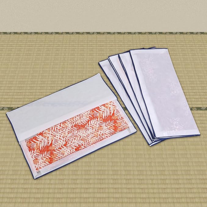アストロ Astro 173-05 Kimono Storage Case, 3-Way Opening, Set of 5, No Window, Kimono Storage Bag, Breathable, Non-Woven Fabric, Protects Against Dust and Dirt, Yukata Storage Bag, Zipper Type - Image 2