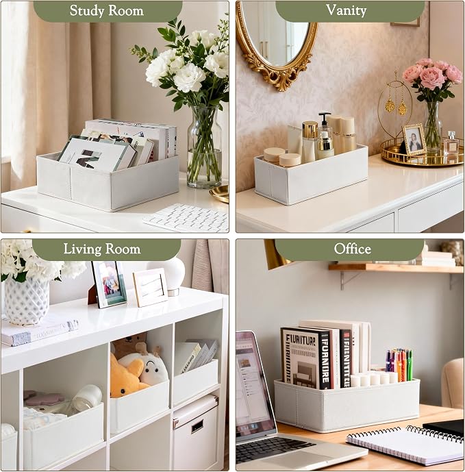 Drawer Organizers 18-Piece Set, Dresser Organizer for Baby Clothes, Foldable Closet Storage & Drawer Dividers for Underwear, Socks, Nursery (White) - Image 7