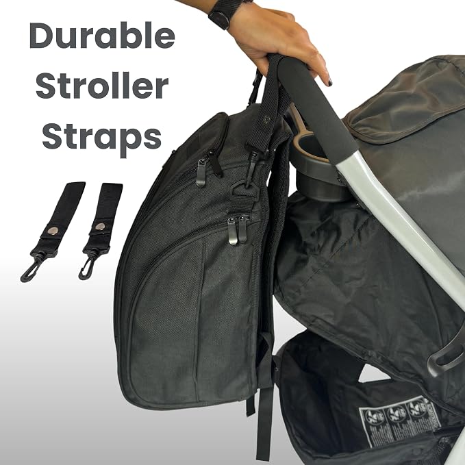 JOHAR Travel Diaper Backpack, Waterproof, Anti-Theft, Black | Spacious, Waterproof with Changing Pad, Insulated Pockets, Anti-Theft Pocket - Image 5