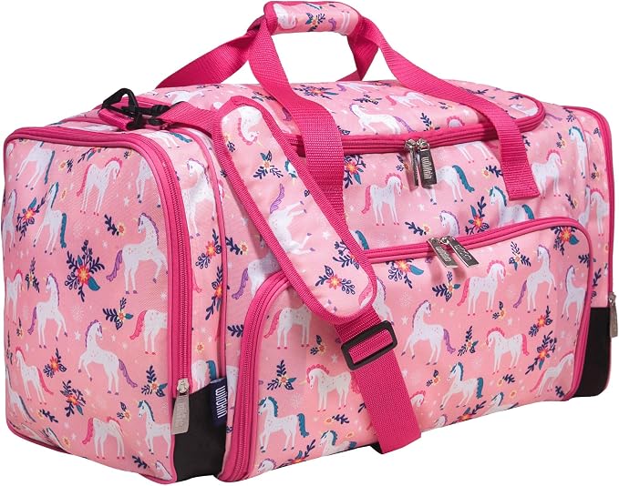 Wildkin Kids Weekender Duffel Bag – Carry-On Size for School, Travel, & Sleepovers by Wildkin