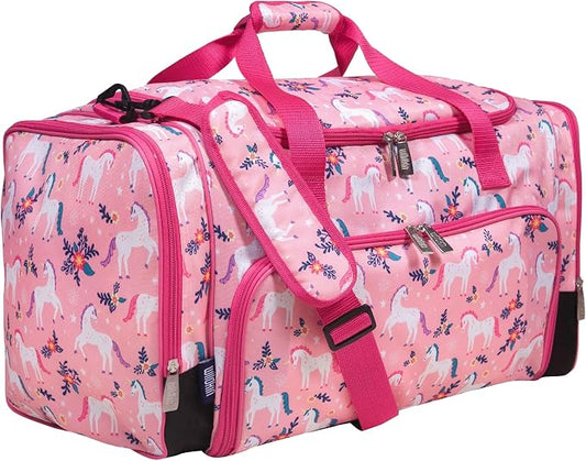 Wildkin Kids Weekender Duffel Bag – Carry-On Size for School, Travel, & Sleepovers by Wildkin