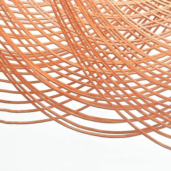 Macrame Wall Hanging Orange Boho Fiber Art Large Decor 57"W*31"L | Boho Wall Hanging, Large Wall Decor, Fiber Art Accent, Orange Design, Handmade Home Decor, for Bedroom Living Room - Image 7