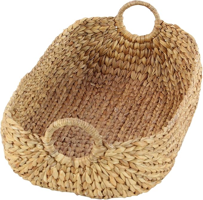 Deco 79 Seagrass Handmade Decorative and Functional Storage Basket Basket Organizer with Metal Handles, Set of 5 Basket for Storage 23", 21", 19", 16", 12"W, Brown - Image 12