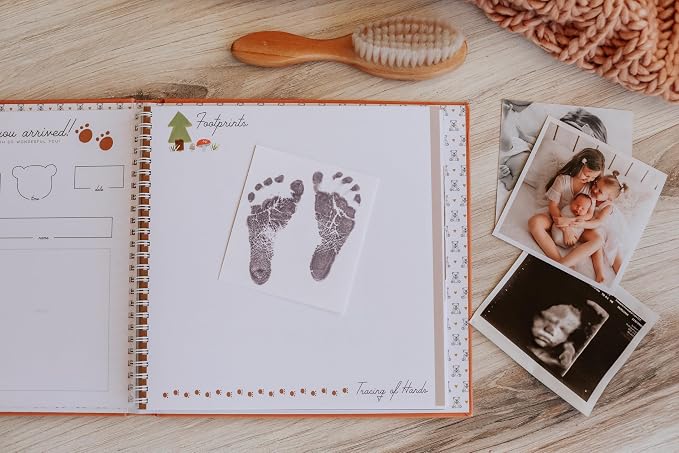 Lucy Darling Baby Memory Book – Teddy Bears' Picnic | Luxury Baby First Year Book & Photo Album | Gender Neutral Keepsake Journal for Milestones, Memories & Photos | Thoughtful Pregnancy Gift - Image 3