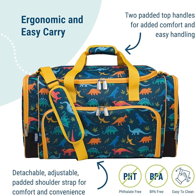 Wildkin Kids Weekender Duffel Bag – Carry-On Size for School, Travel, & Sleepovers - Image 3