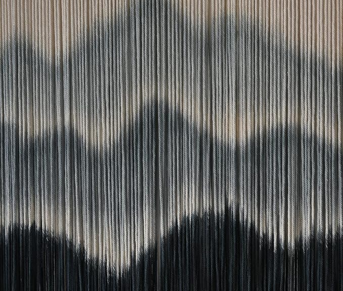 IOWER Macrame Wall Hanging Mountain Dip-Dyed Macrame Wall Decor Large Modern Fiber Art Boho Wall Decor 57" Wx35 L | Brown Home Accent, Modern Decor, Farmhouse Style, Rustic Interior, Office Decor, Dorm Room Decoration, Housewarming Gift - Image 6