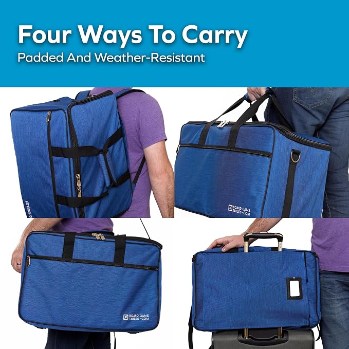 Board Game Bag, Fits 7 Standard Boxes, Padded For Protection | Carry With Backpack | Shoulder Strap or Luggage Slip | Duffle Bag For Travel Or Game Night - Image 3