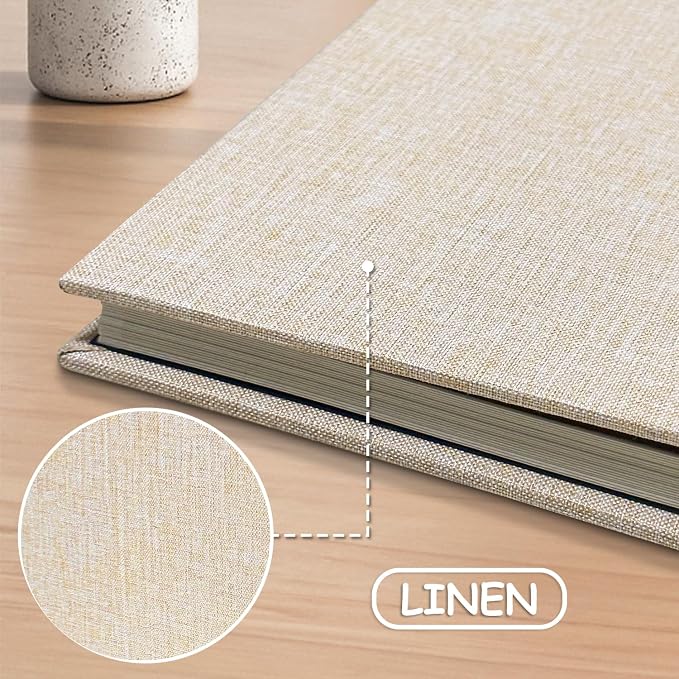 Large Photo Album Scrapbook, Holds 4x6, 8x10 Pictures, Self-Adhesive Pages for Baby, Wedding, Travel & Family Memories, Includes Metallic Pen & Scraper, DIY Memory Book for Gifts 13"x12.8" 60 Pages - Image 4