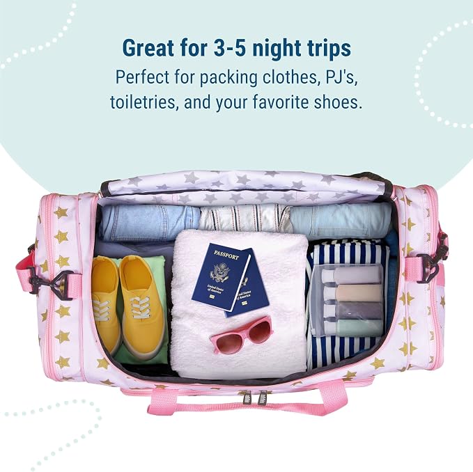 Wildkin Kids Weekender Duffel Bag – Carry-On Size for School, Travel, & Sleepovers - Image 6