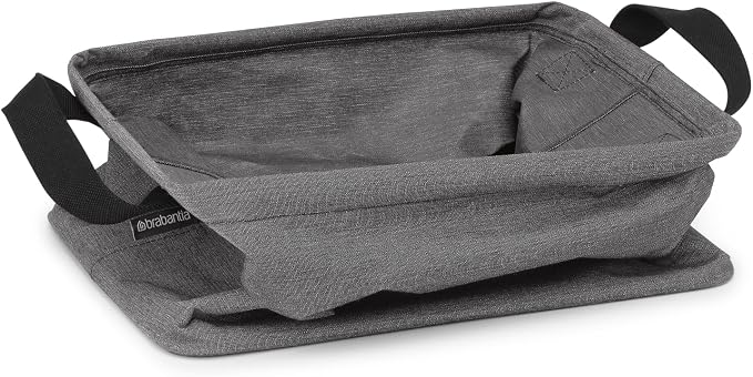 Brabantia - Foldable Laundry Basket 9.25 Gal - Water Resistant Hamper for Wet & Dry Laundry - Storage Basket for Clothes and Linen - Soft Handles - Garment Washing - Home Accessory - Pepper Black - Image 4