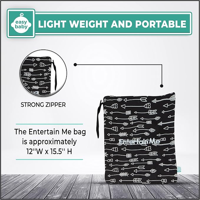 Easy Baby - Diaper, Bottle, and Supplies - Organizer Pouches and Changing Pad - Change, Feed, Dress, and Clean Me (8 Pack Brooklyn) | Organizing Packing Tote Cubes for Baby Items - Image 4