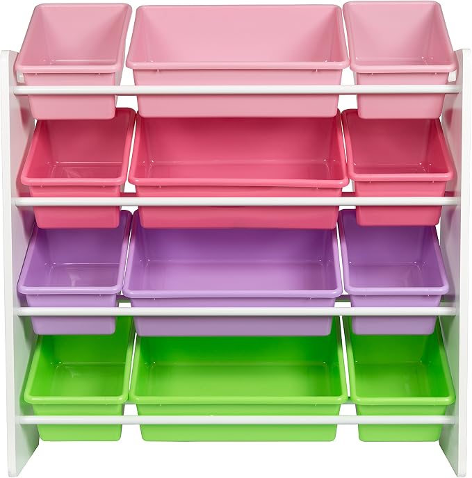 HoneyCanDo Kids Toy Storage Organizer With Bins, Pastel by Honey-Can-Do