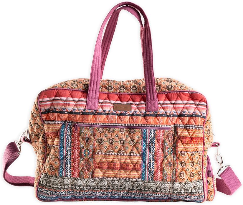 Maison d' Hermine Weekender Bags for Women Cotton Quilted Duffel Overnight Luggage Weekend Bag for Men Gym Gifts Travel | Overnight Luggage Weekend Bag for Men Gym Sports Gifts Duffle bag Business Travellers Trip Spring Summer by MaisondHermine