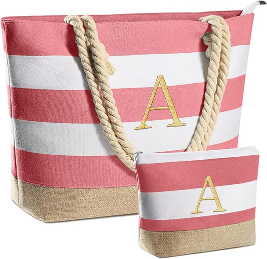 YOOLIFE Beach Bags for Women - Travel Canvas Beach Tote, Pool Waterproof Bag, Travel Essentials, Gifts for Women Birthday by YOOLIFE