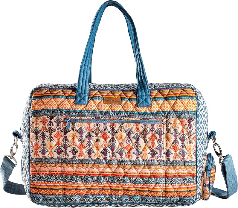 Maison d' Hermine Weekender Bags for Women Cotton Quilted Duffel Overnight Luggage Weekend Bag for Men Gym Gifts Travel | Overnight Luggage Weekend Bag for Men Gym Sports Gifts Duffle bag Business Travellers Trip Spring Summer by MaisondHermine