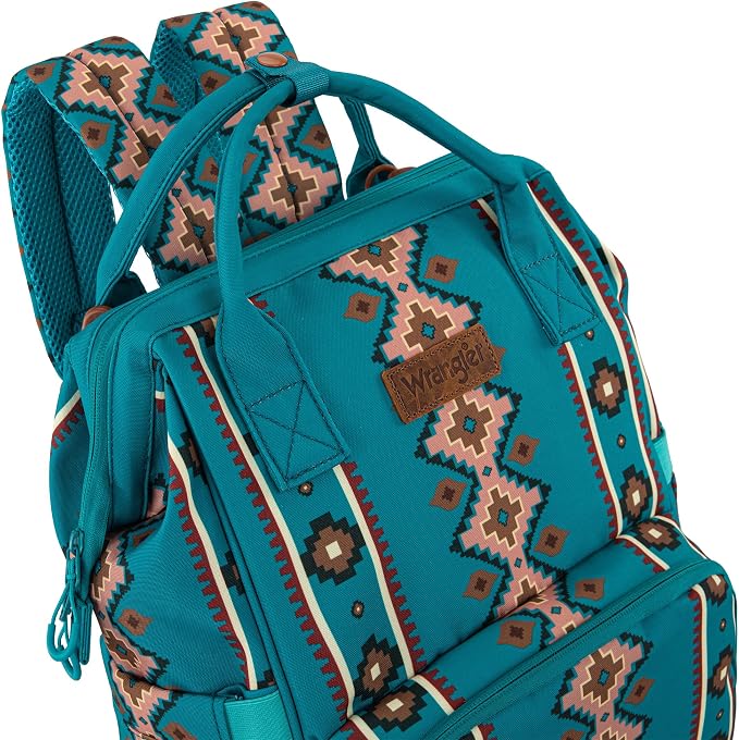 Montana West Wrangler Callie Diaper Bag Backpack with Stroller Straps Multifunction Baby Travel Bag WG2204-9110TQ - Image 2