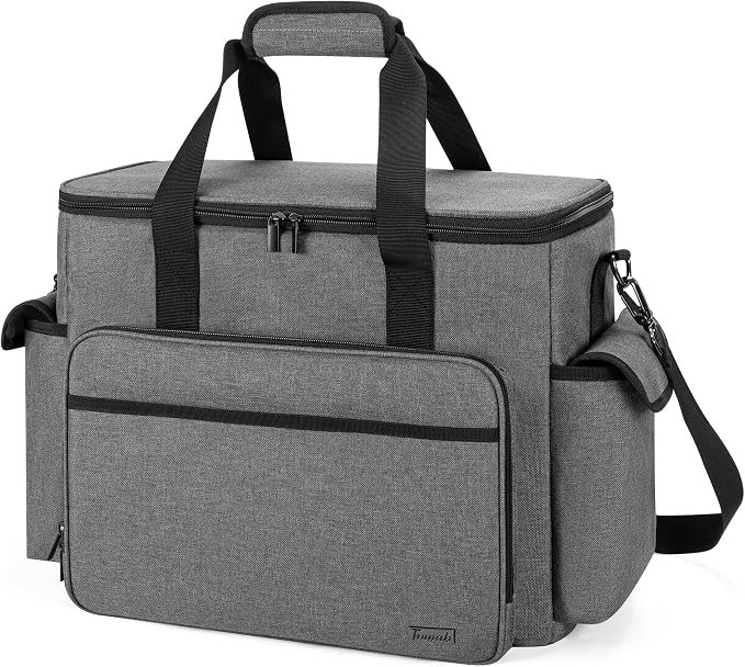 Trunab Scrapbook Bag with Laptop Sleeve & Pockets, Craft Organizer Tote | Padded Laptop Sleeve, Multiple Pockets for Scrapbooking Supplies & Art Tools by Trunab