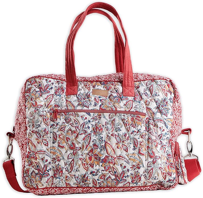 Maison d' Hermine Weekender Bags for Women Cotton Quilted Duffel Overnight Luggage Weekend Bag for Men Gym Gifts Travel | Overnight Luggage Weekend Bag for Men Gym Sports Gifts Duffle bag Business Travellers Trip Spring Summer by MaisondHermine