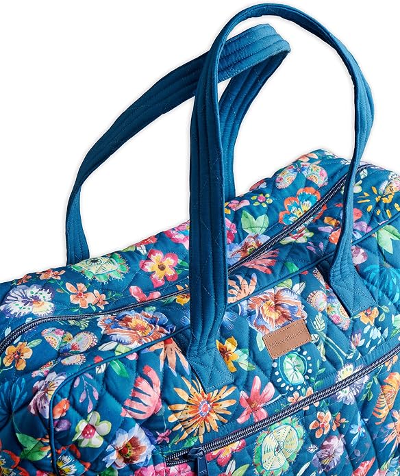 Maison d' Hermine Weekender Bags for Women Cotton Quilted Duffel Overnight Luggage Weekend Bag for Men Gym Gifts Travel | Overnight Luggage Weekend Bag for Men Gym Sports Gifts Duffle bag Business Travellers Trip Spring Summer - Image 8