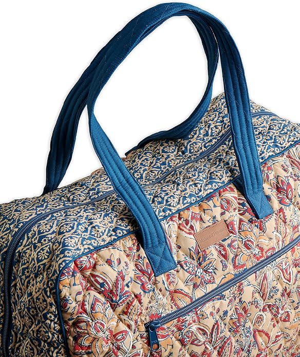 Maison d' Hermine Weekender Bags for Women Cotton Quilted Duffel Overnight Luggage Weekend Bag for Men Gym Gifts Travel | Overnight Luggage Weekend Bag for Men Gym Sports Gifts Duffle bag Business Travellers Trip Spring Summer - Image 8