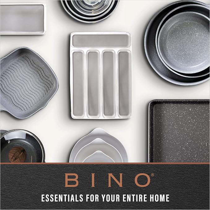 BINO | Plastic Storage Bins, Large - 2 Pack, Clear | THE SOHO COLLECTION | Pantry Organizers and Storage Containers | Fridge Organizer Bins | Kitchen Cabinet Organizer | Medicine Cabinet Bin - Image 9