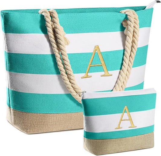 YOOLIFE Beach Bags for Women - Travel Canvas Beach Tote, Pool Waterproof Bag, Travel Essentials, Gifts for Women Birthday by YOOLIFE