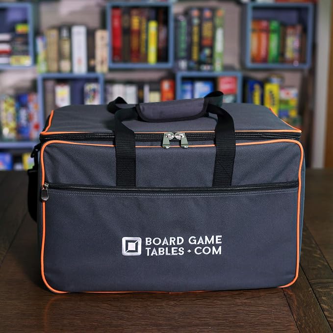 Allplay Game Haul Board Game Bag, Heavy-Duty Carry Case with Shoulder Strap | Padded Travel Bag for Board Games & Tabletop Storage | Large Capacity | Water-Resistant Design (Oxford Gray) - Image 3