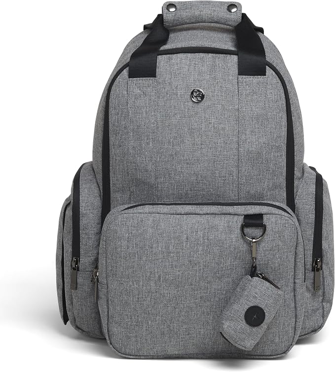 HUGGIES Unisex-adult Signature Hug Pack Diaper Backpack, Dark Grey Heather, One Size by Huggies%C2%AE