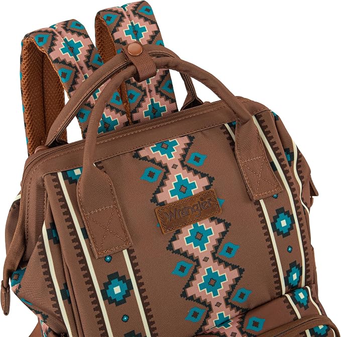 Montana West Wrangler Diaper Bag Backpack Aztec Callie Bag Travel Backpack Purses Western Multi-Function Baby Bags for Mom - Image 7
