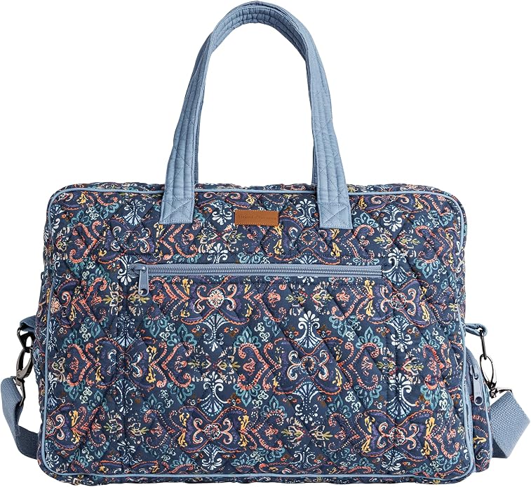 Maison d' Hermine Weekender Bags for Women Cotton Quilted Duffel Overnight Luggage Weekend Bag for Men Gym Gifts Travel | Overnight Luggage Weekend Bag for Men Gym Sports Gifts Duffle bag Business Travellers Trip Spring Summer by MaisondHermine