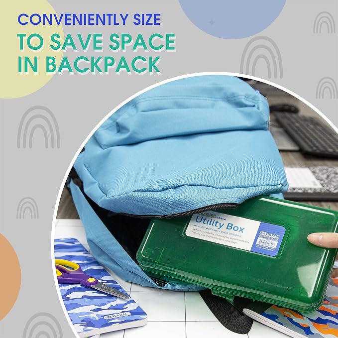 BAZIC PRODUCTS Classic Multipurpose Pencil Box, Stackable, 24-Case | snap-latch lid for pens, tools, crafts, supplies - Image 6
