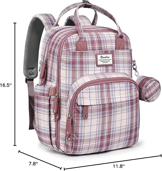 RUVALINO Baby Diaper Bag Backpack with Changing Pad, Baby Shower Gifts | Baby Essentials, Waterproof Travel Baby Bags for Mom Dad Girl Boy, Insulated Bottle Holders, Pacifier Case, Large Capacity - Image 8