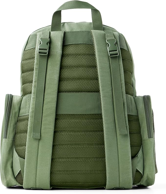 Skip Hop Diaper Bag Backpack with Portable Changing Pad, 9 Total Pockets, Easy-Access Wipes Pocket, Zippered Side Pocket, Luggage Sleeve & Stroller Straps, Fits a 15” Laptop, Luna, Sage - Image 4